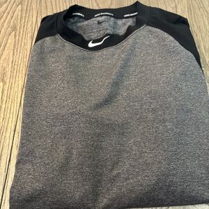 Nike Black and Gray Sports Tee